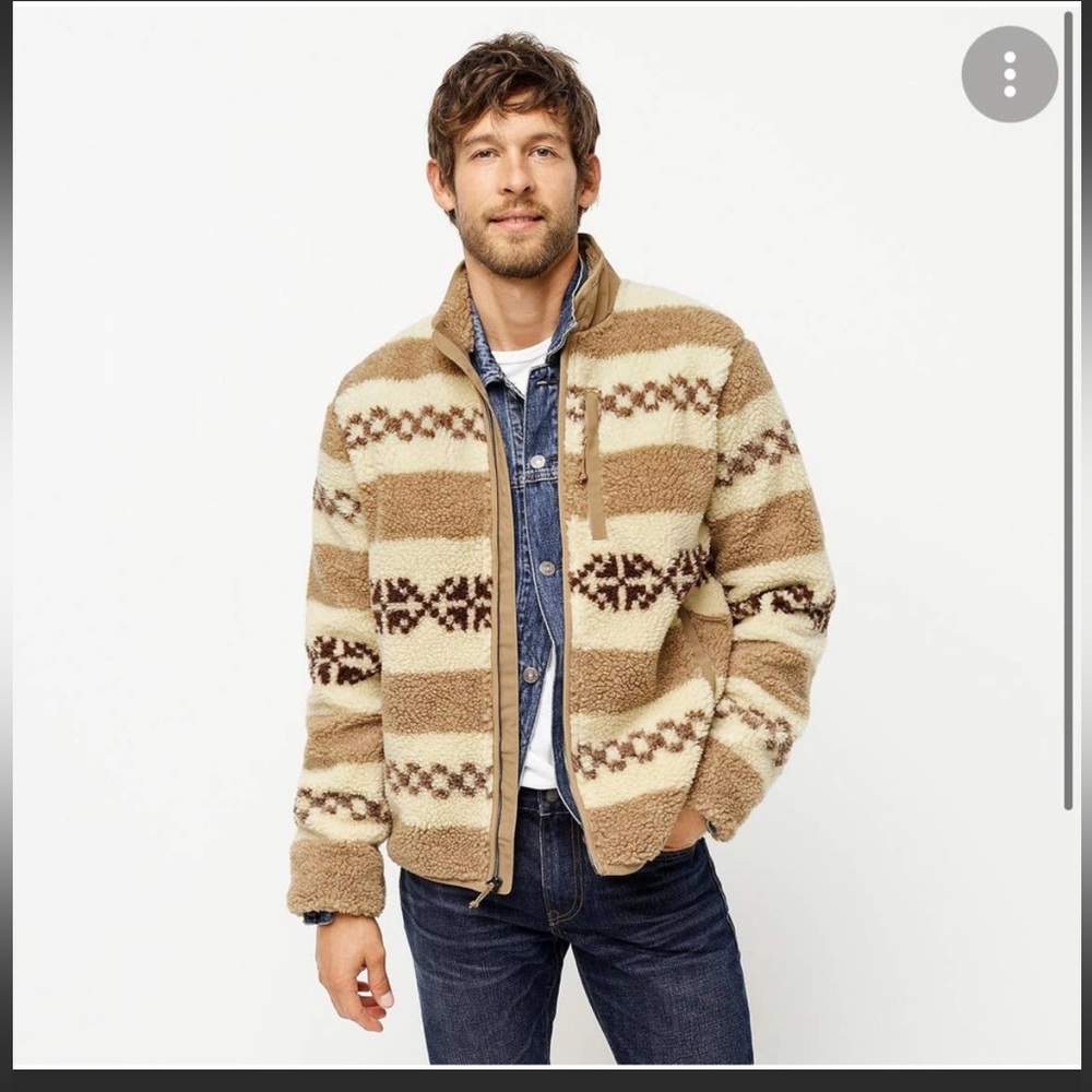 J Crew Nordic zip up jacket size L